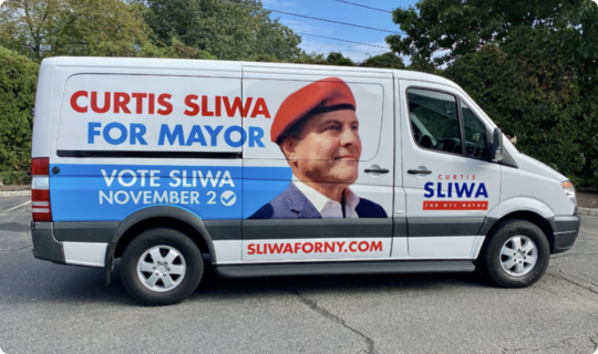 Bus Wrap Curtis Sliwa
