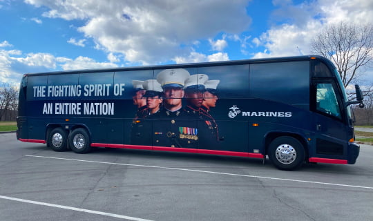 Bus Wrap Marines