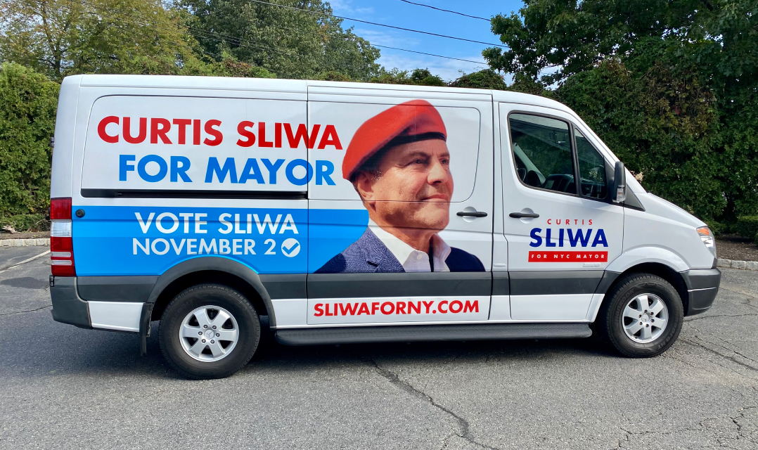 Bus Wrap Curtis Sliwa